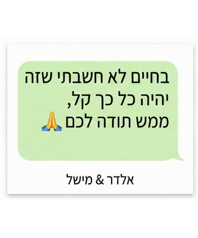 המלצה על Winder מאלדד & מישל - ניהול רשימת מוזמנים לחתונה